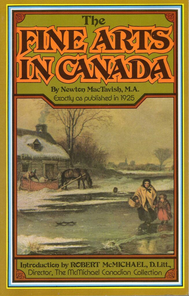 Couverture du livre, représentant une scène hivernale avec, à l'arrière-plan, une maison, un homme et son cheval, et, au premier plan, une mère avec son enfant